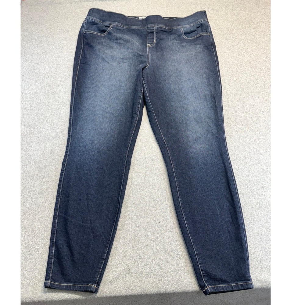 Torrid‎ Lean Jean Womens 30 Dark Wash Skinny Jeans Stretch Mid Rise Plus Size